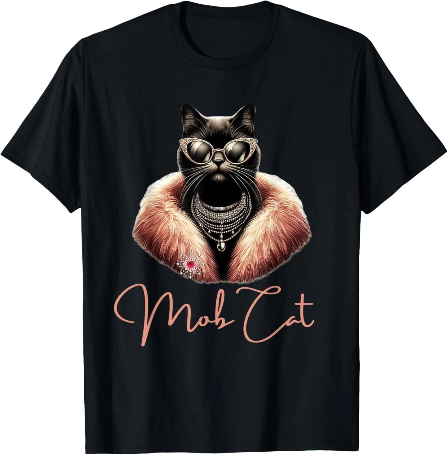 Funny MOB WIFE Aesthetic, MOB CAT T-Shirt