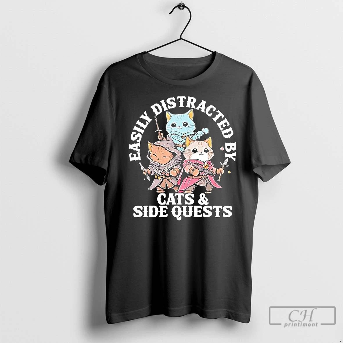 Premium Easily Distracted By Cats Side Quest