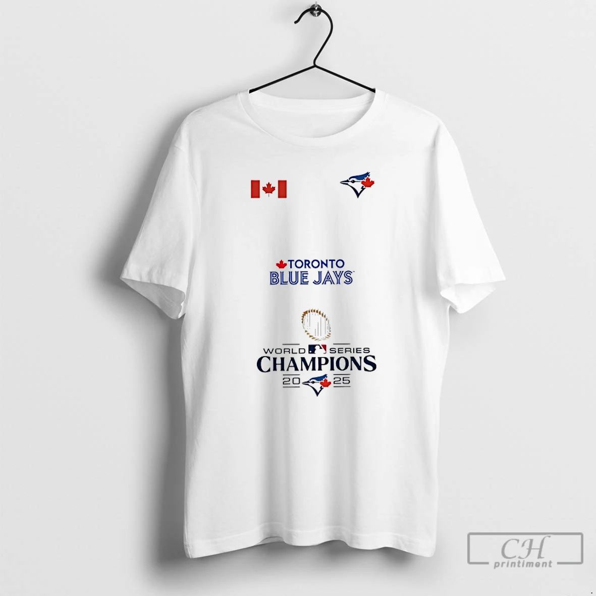 Classic Toronto Blue Jays World Series Champions 2025 Mashup Canada Flag T Shirts