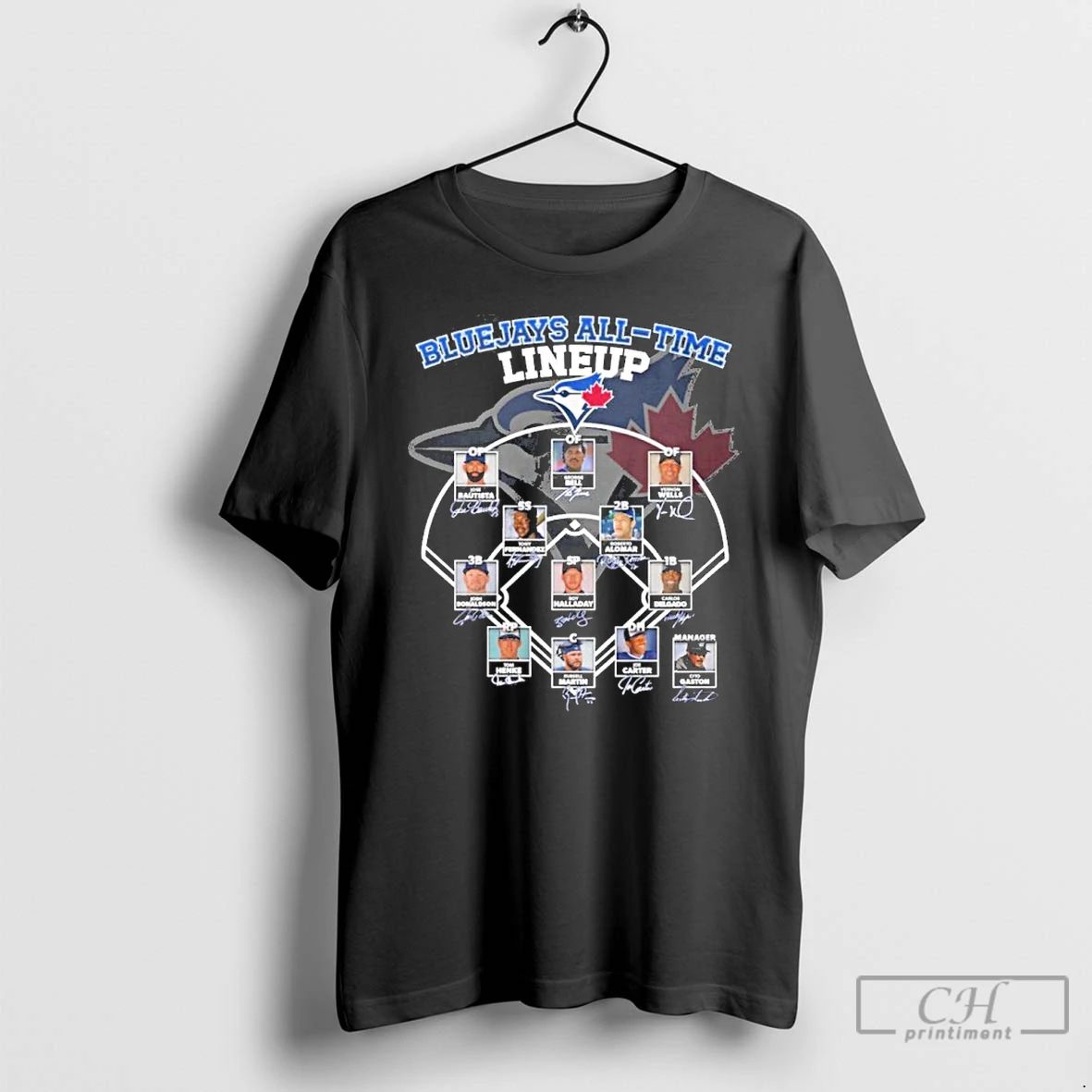 Classic Toronto Blue Jays All Time Lineup Players T Shirts