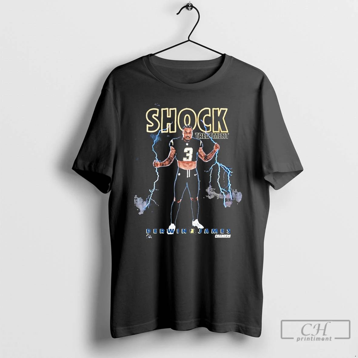 Classic Shock Treatment Derwin James Chargers T Shirts
