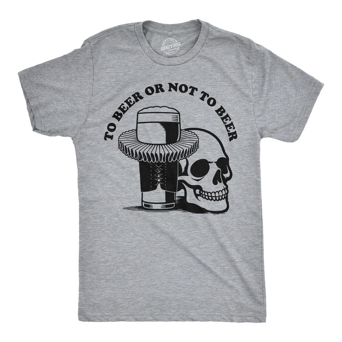 Mens Funny T Shirts to Beer Or Not to Beer Sarcastic Drinking Tee for Men