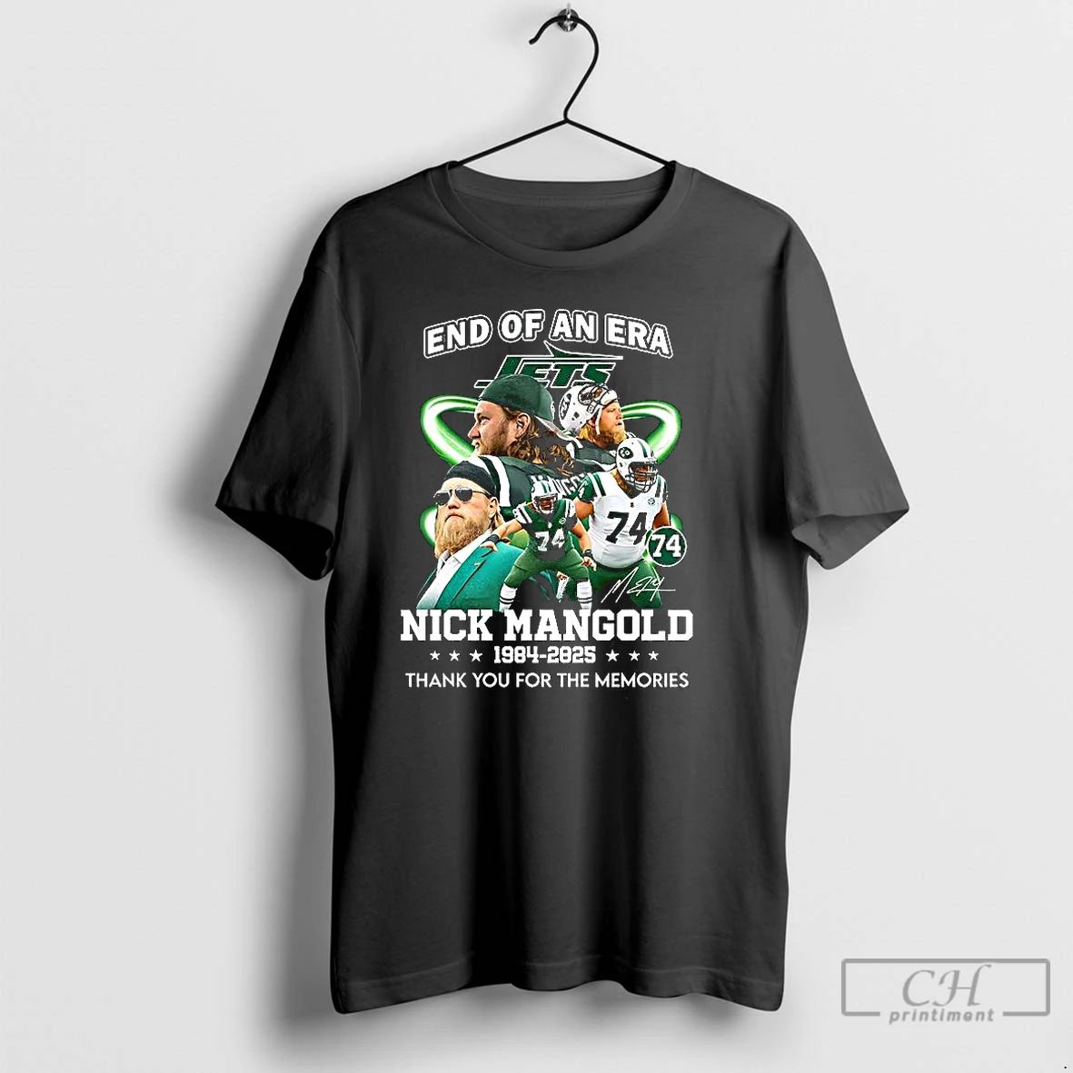 Classic Nick Mangold End Of An Era Thank You For The Memories 2025 Signature