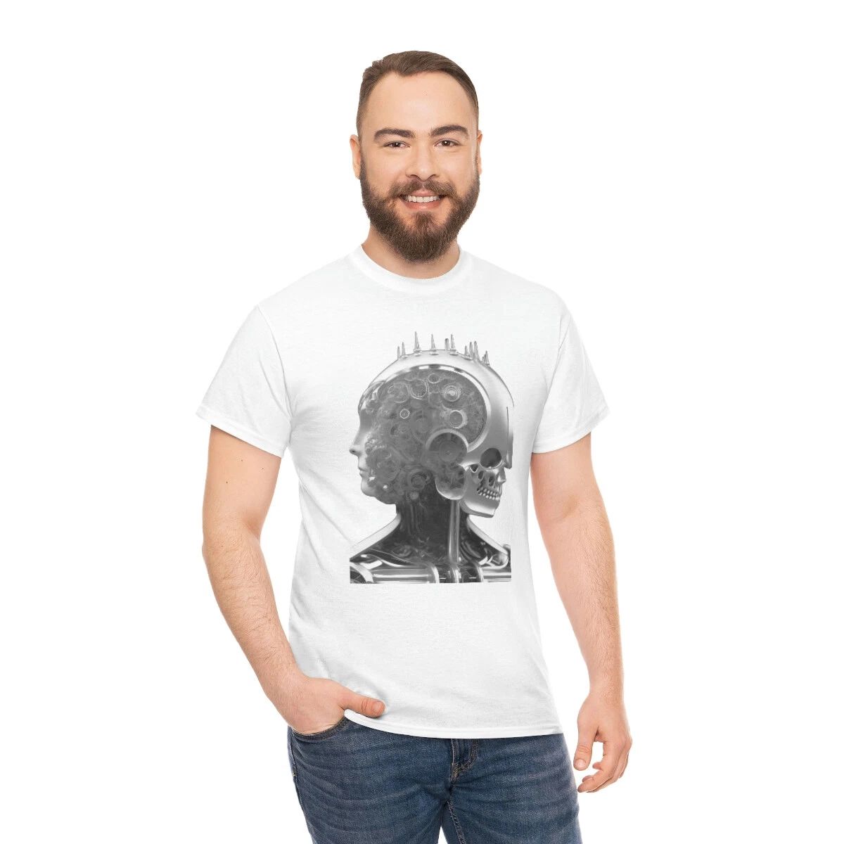 INTHRACHAI DESIGN FANTASY MACHINERY T SHIRT HEAVY COTTON SHORT SLEEVE