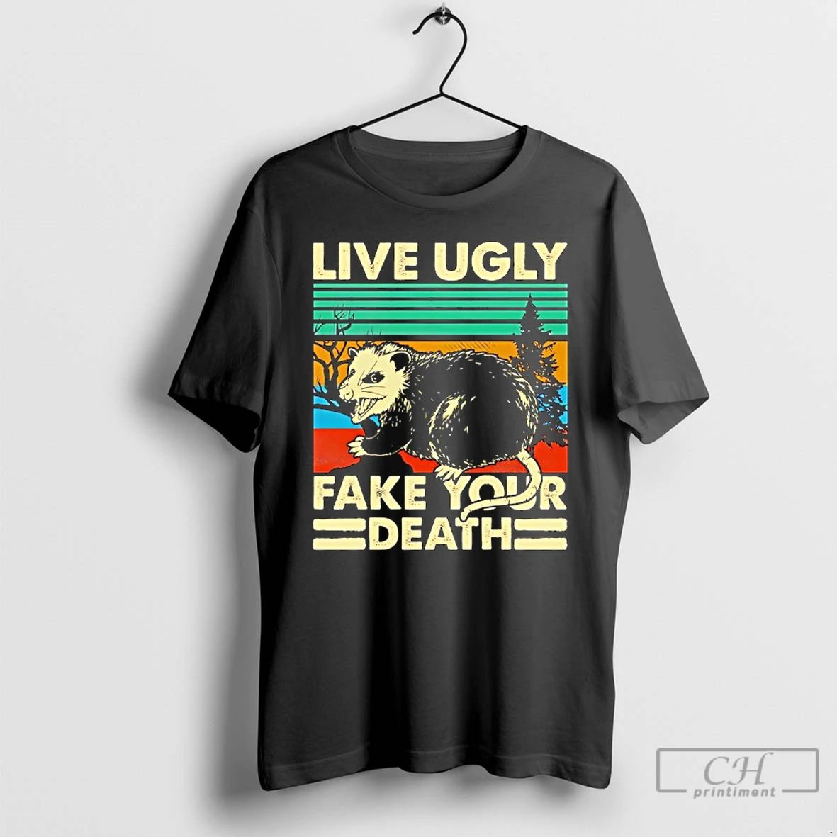 Classic Possum Live Ugly Your Death Vintage T Shirts