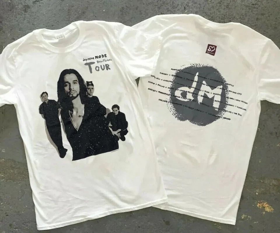 Depeche Mode Devotional Music Tour 1993 Double Sided shirt