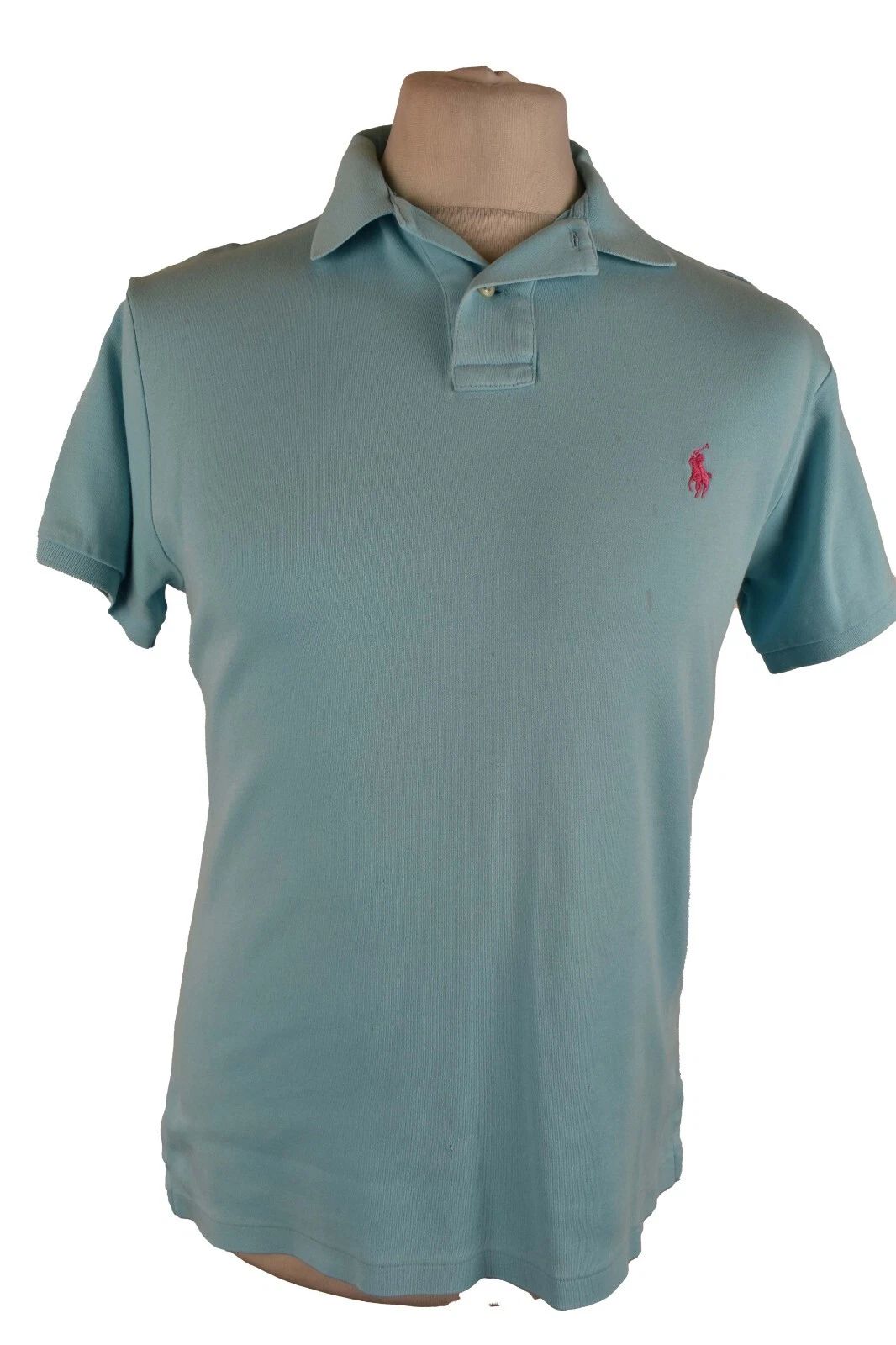 RALPH LAUREN Blue Polo T-Shirt size S Mens Custom Fit Outdoors Outerwear