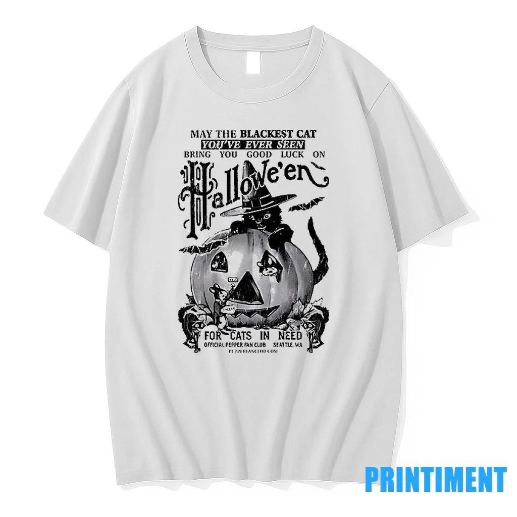 May The Blackest Cat Youve Ever Seen Bring You Good Luck On Halloween Tshirts Sweater