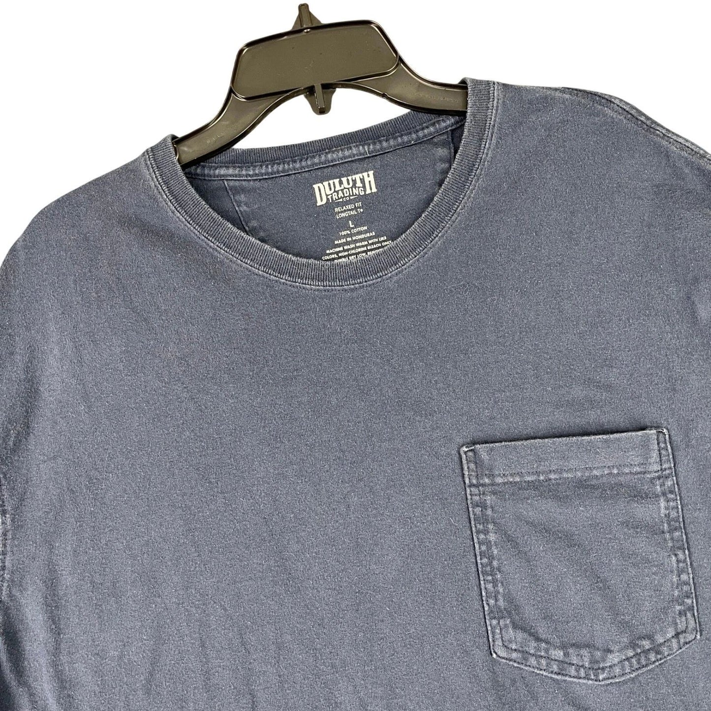 Duluth Trading Longtail T Relaxed Fit Pocket Tee Shirt Cotton Workwear L Mens