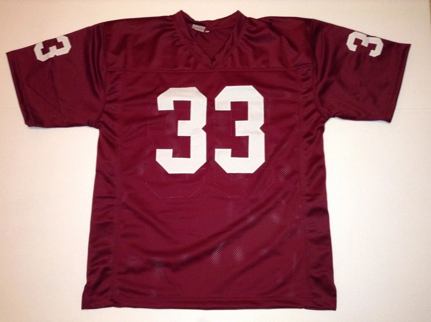 Custom Sammy Baugh Burgundy Mesh Football Jersey