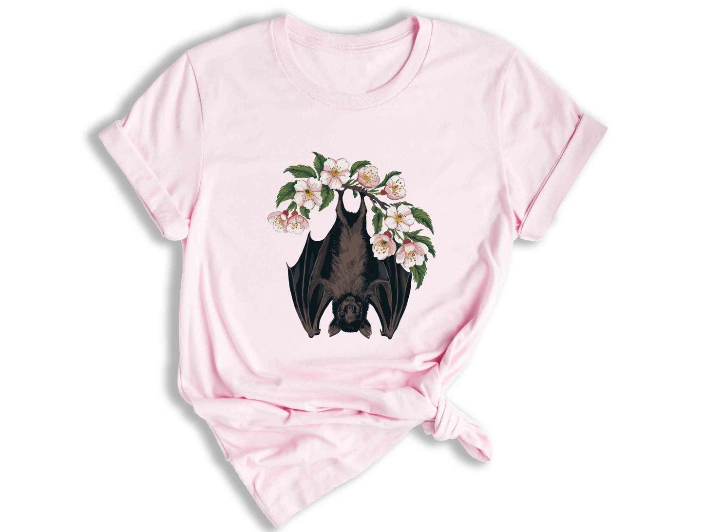 Halloween Bat Shirt, Pink Halloween Shirt, Hanging Bat Shirt