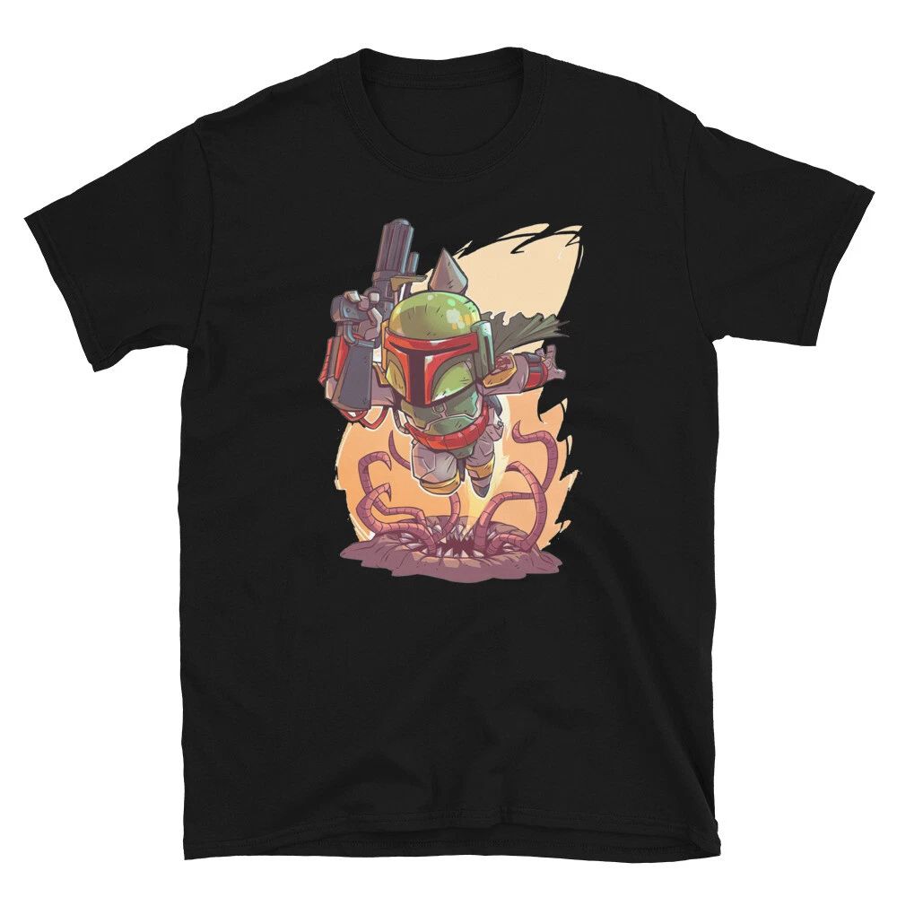 star w mandalor action movie sci fi fun graphic Short-Sleeve Unisex T-Shirt