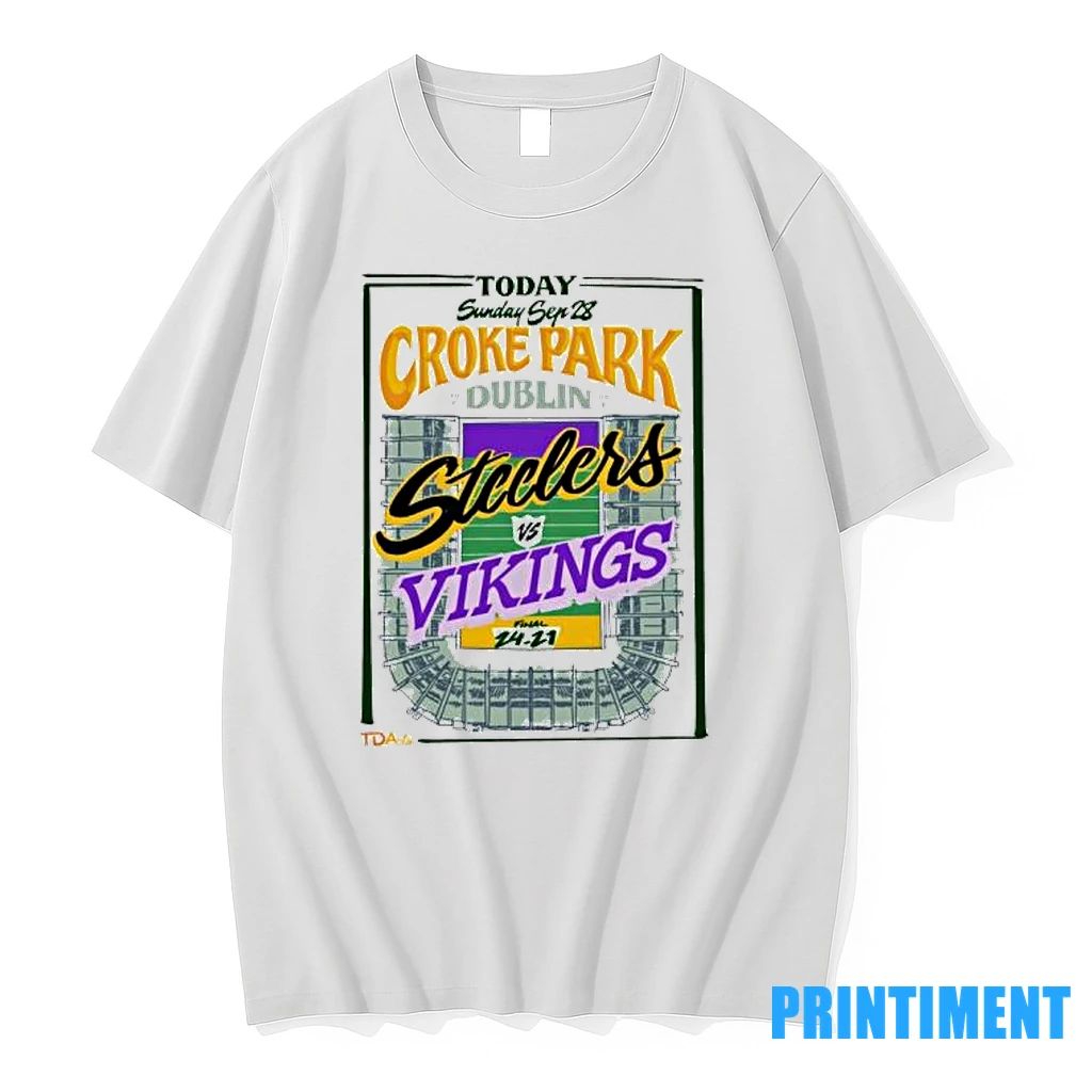 Croke Park Dublin Steelers Vs Vikings 24 21 Final Score Tshirts Sweater