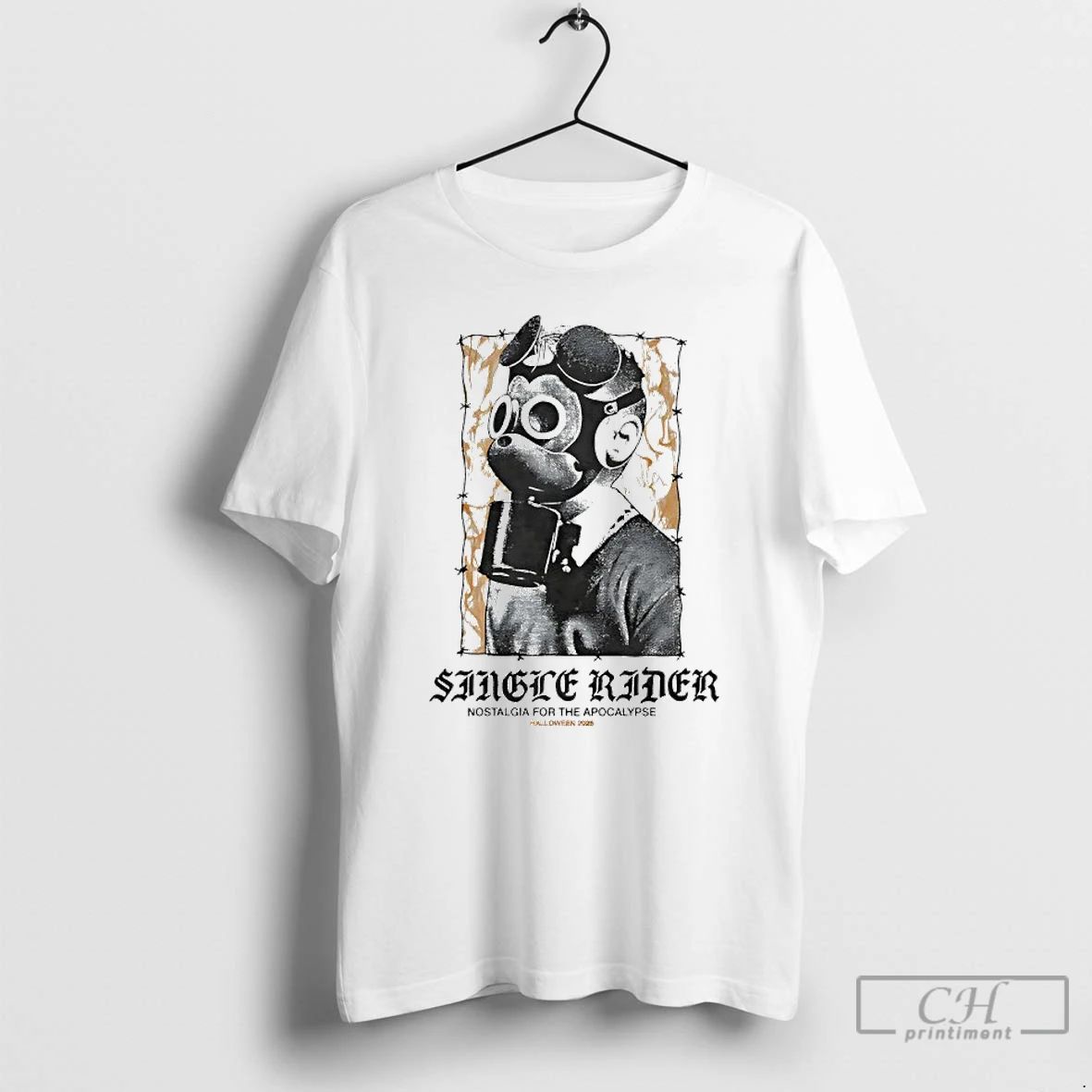 Premium Single Rider Nostalgia For The Apocalypse Halloween 2025 T Shirts
