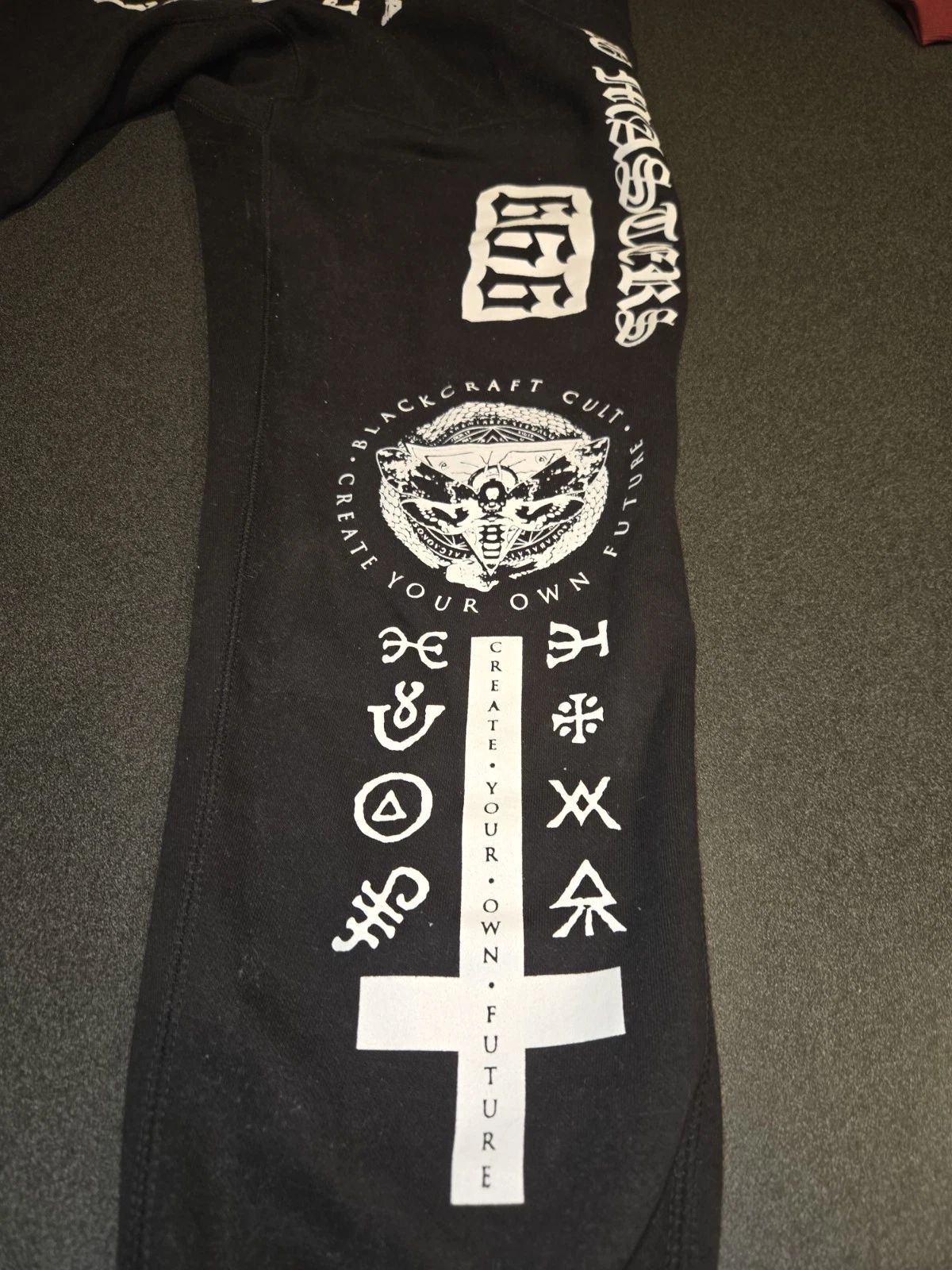 BlackCraft Cult Joggers 3XL Black Graphic Goth Streetwear “Black Crvft” Dead...