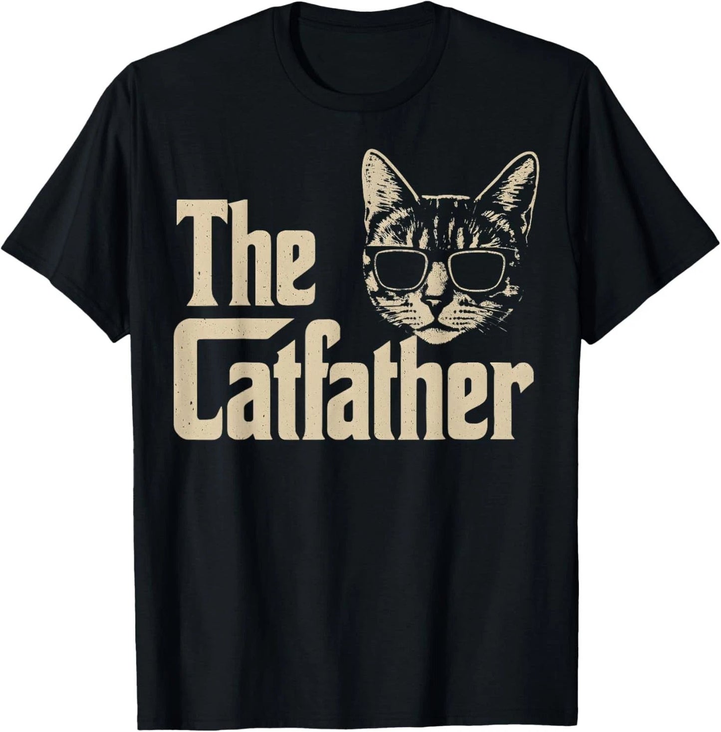The CatFather Funny Cat Dad Apparel Cat Lover Gifts For Men unisex T-Shirt