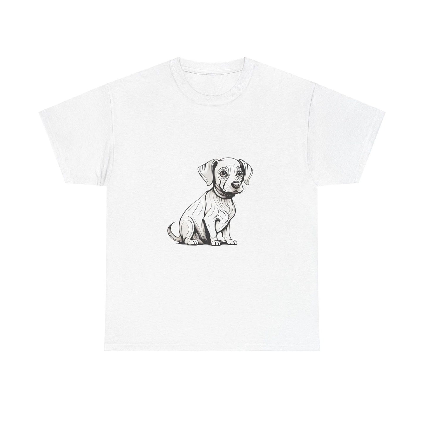 Dog Lover T-Shirt, Cute Puppy Tee, Animal Line Art Shirt