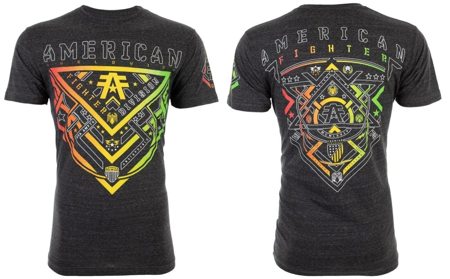 AMERICAN FIGHTER Mens T-shirt Alberta Black Athletic L-3XL NWT