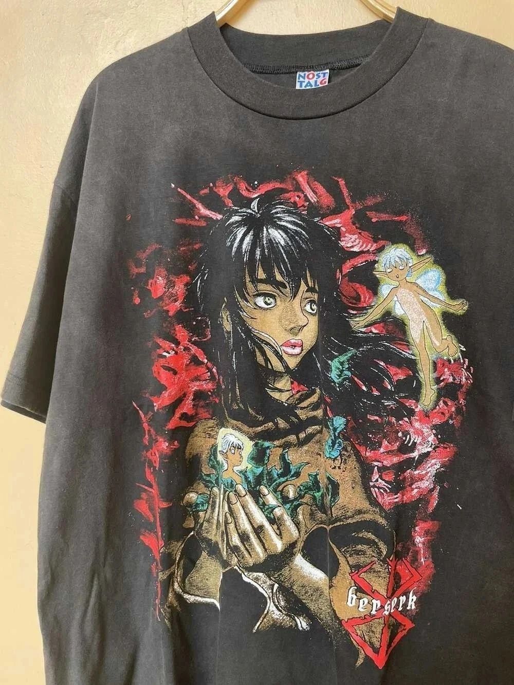Berserk Casca Anime Manga 100% Cotton Black Unisex T-shirt Reprint S-5XL