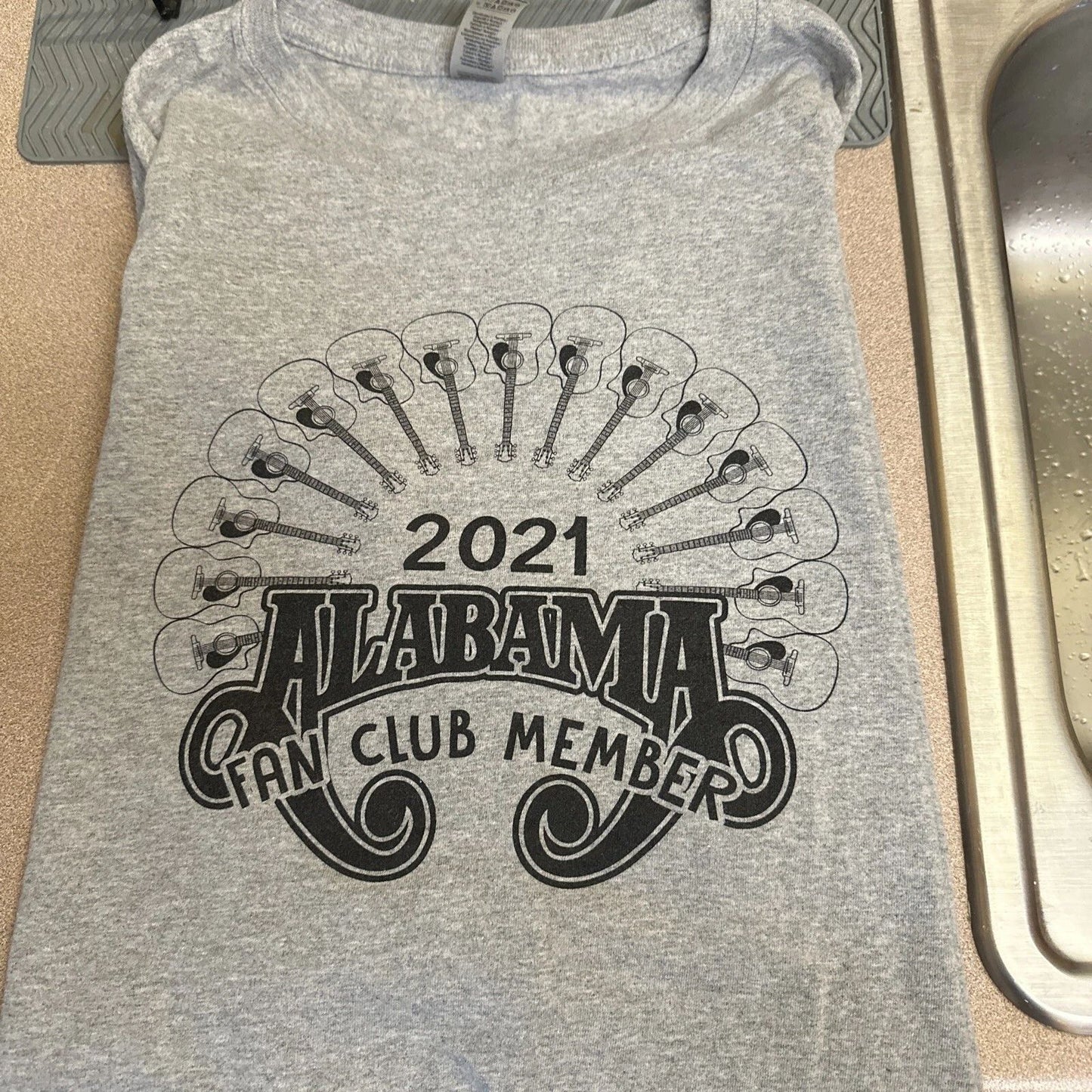 Alabama T Shirt Tee Adult Size 3XL 2021 Fan Club Member Graphic Logo Cotton