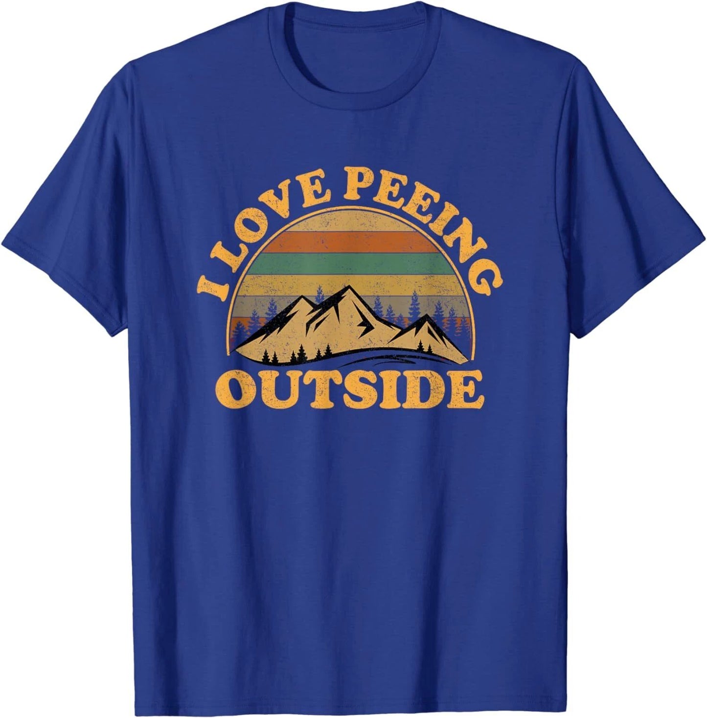 I Love Peeing Outside Funny Fun Camping Hiking Unisex T-Shirt