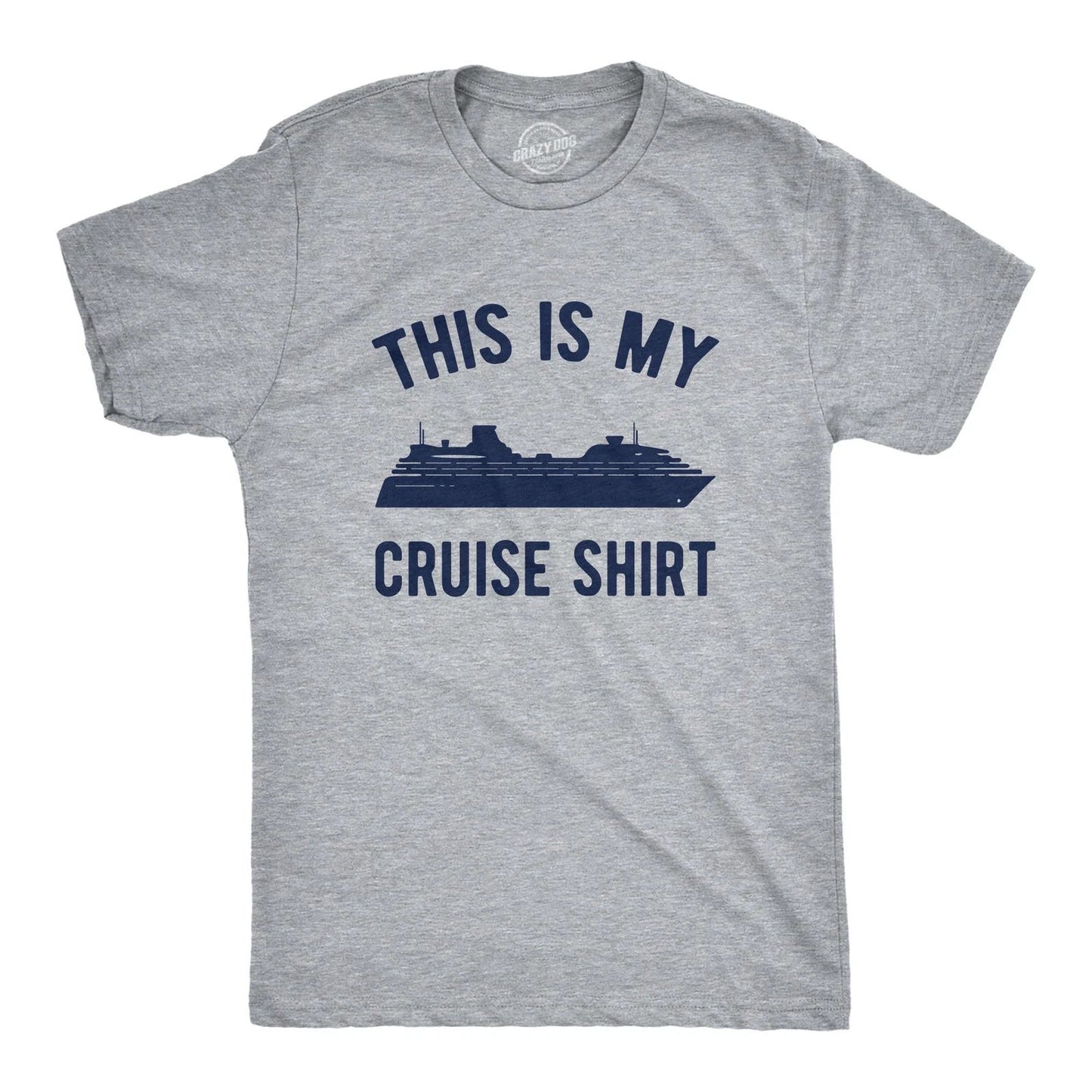 Mens This Is My Cruise Shirt Tee Funny Vacation Travel Boat T Shirt for Guys