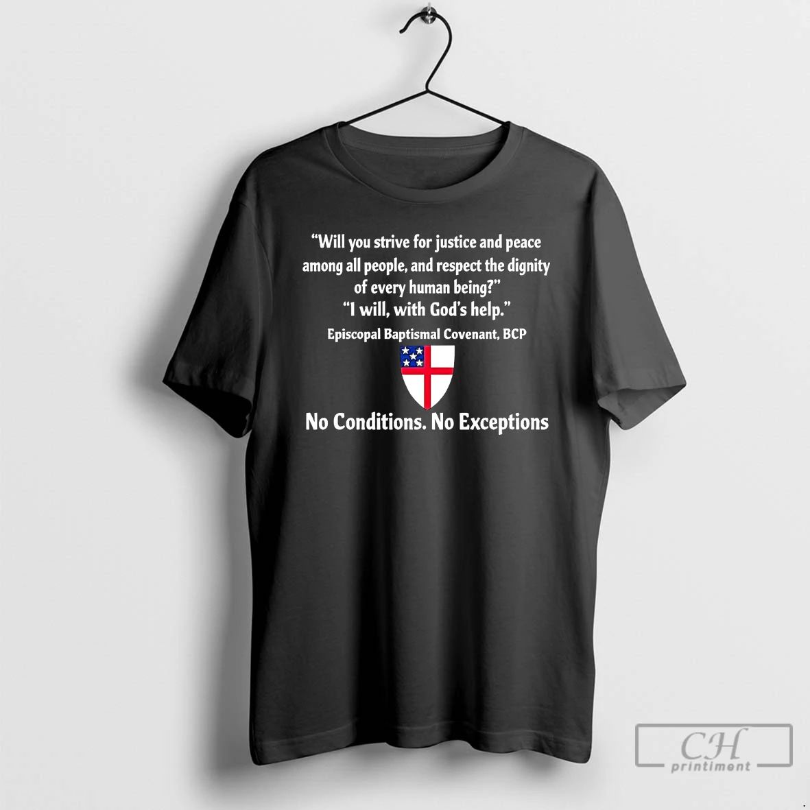Premium No Conditions No Exceptions Will You Strive For Justice T Shirts