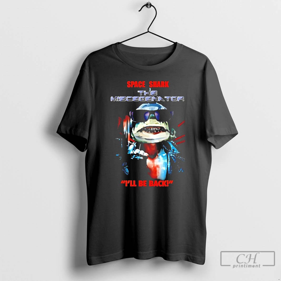 Classic Arnold Schwarzenegger Space Shark The Terminator Ill Be Back T Shirts