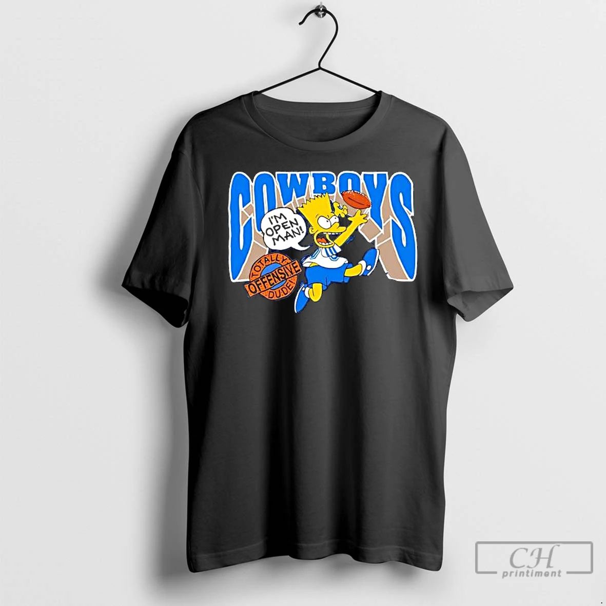 Premium The Simpsons Bart I Am Open Man Cowboys Totally Dude Offensive Graphic