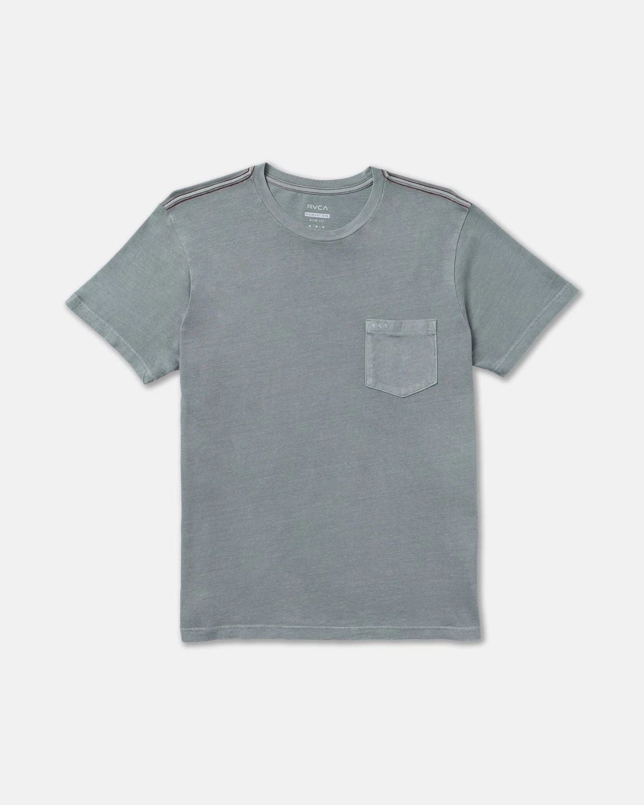 RVCA PTC II Pigment Pocket Tee Men's Slim Fit T-Shirt Monument NEW NWT Large