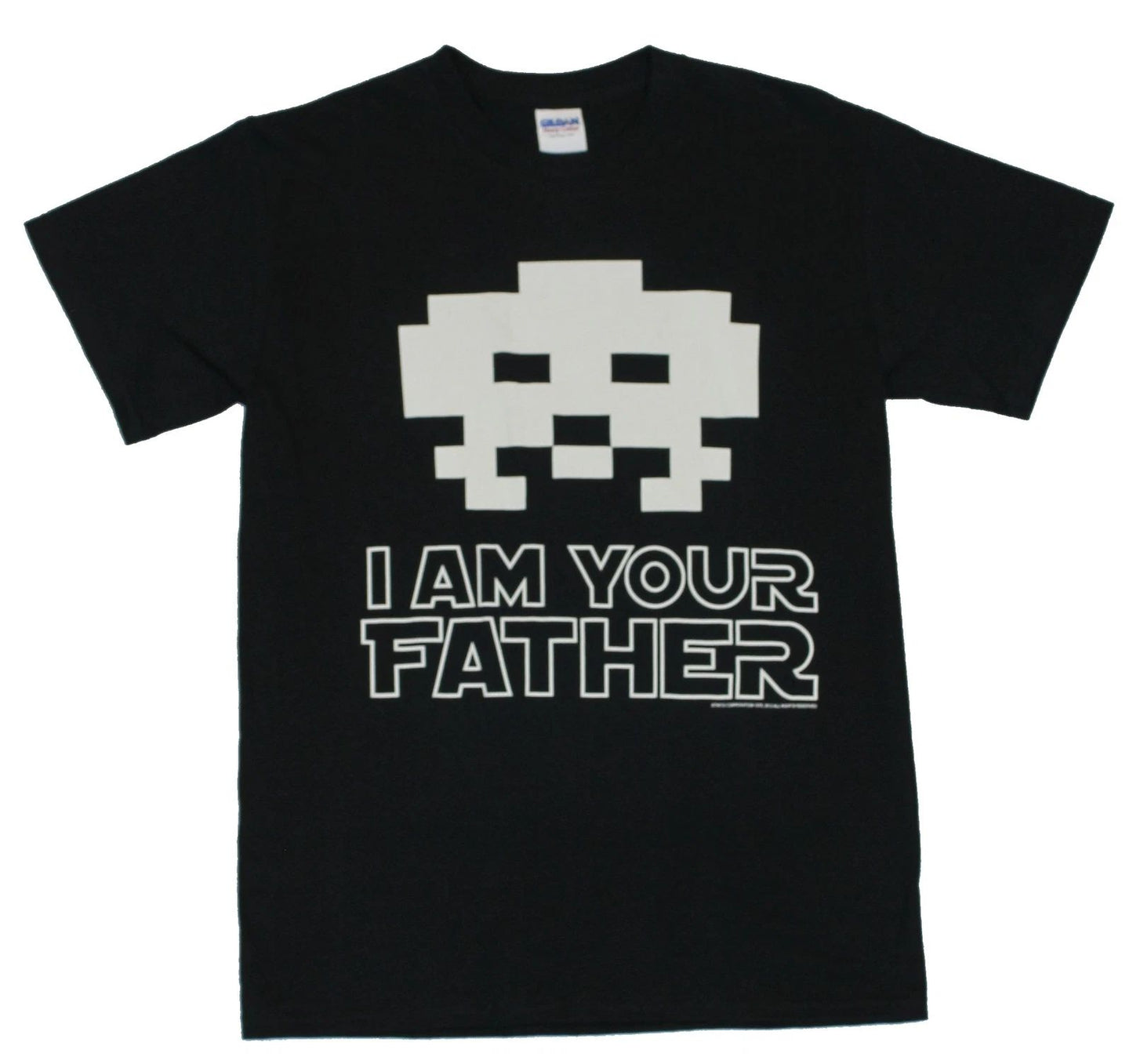 Space Invaders Adult New T-Shirt - "I Am Your Father" Classic Bad Guy Invader