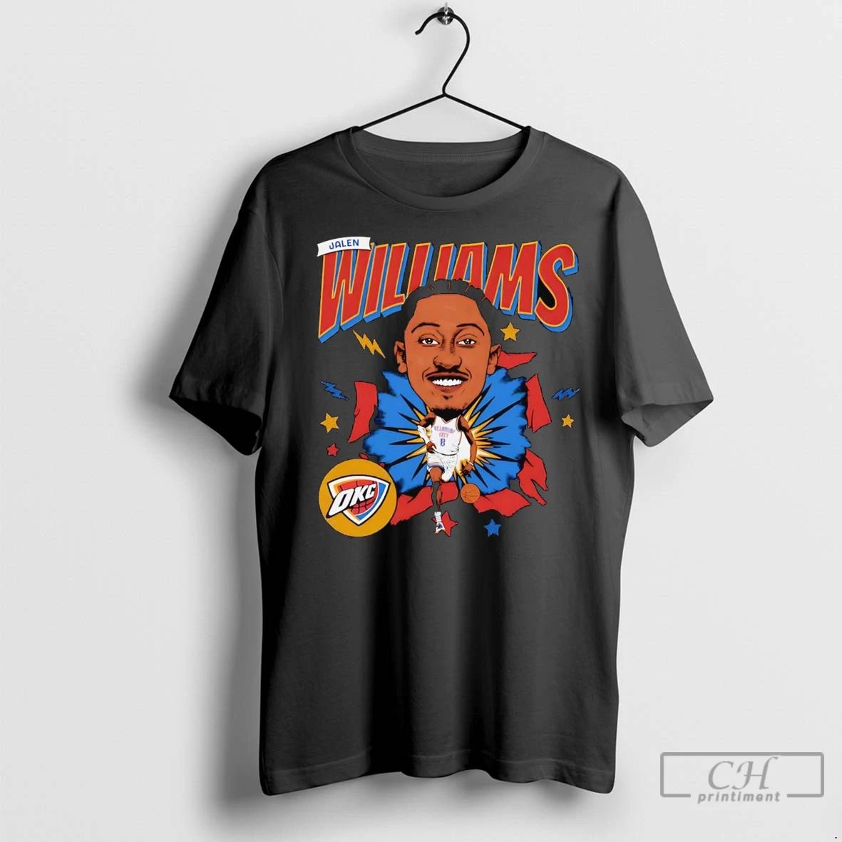 Premium Jalen Williams Caricature Oklahoma City Thunder