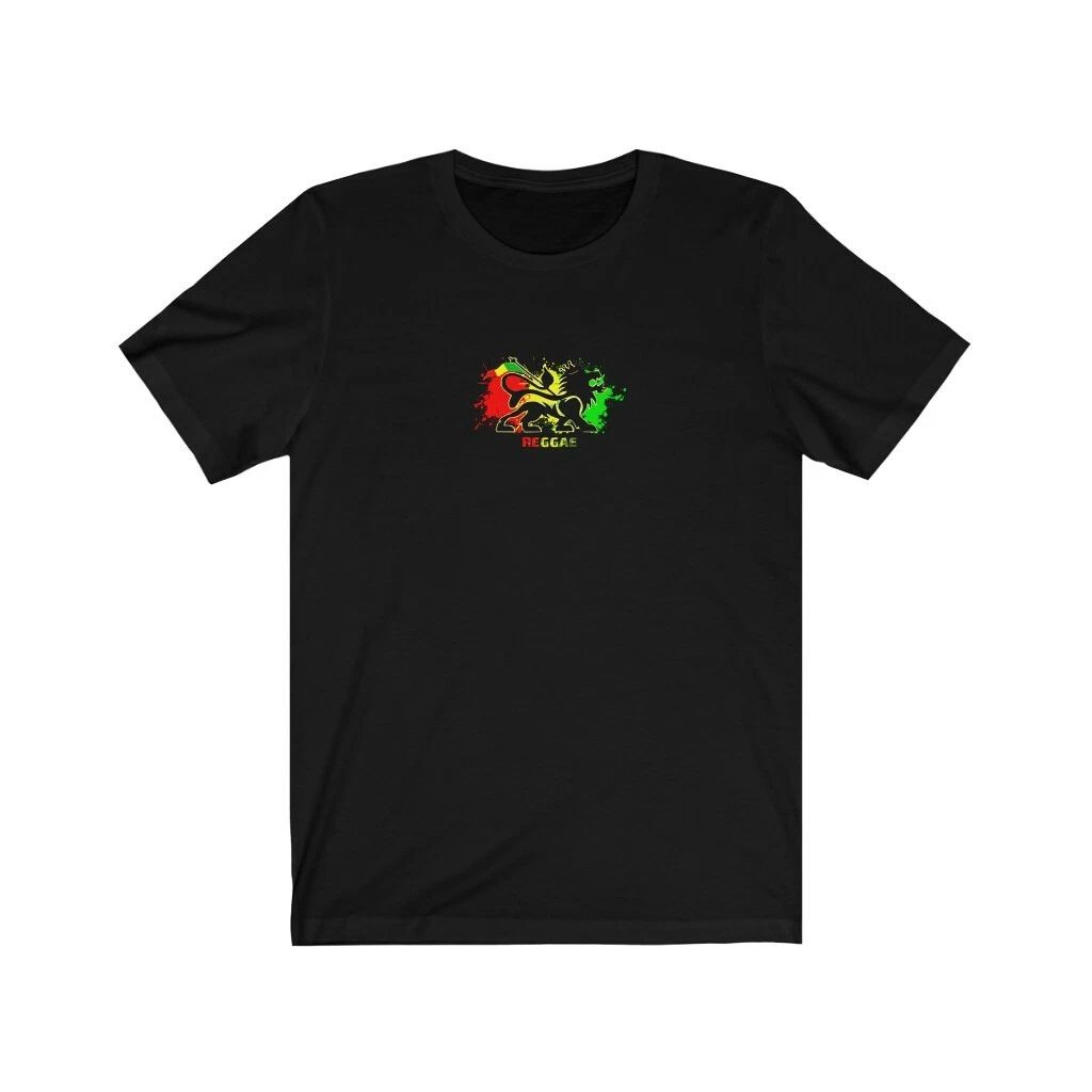 REGGAE T SHIRT - Black Cool T Shirts Unisex Rasta Simple Logo