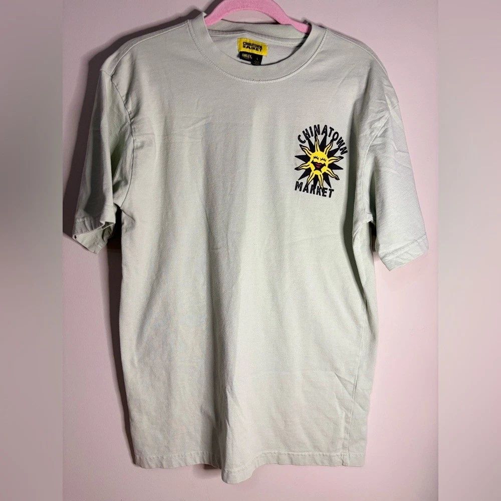 Chinatown Market Sunshine over the Pyramid Graphic Pale Green T Shirt Men's L