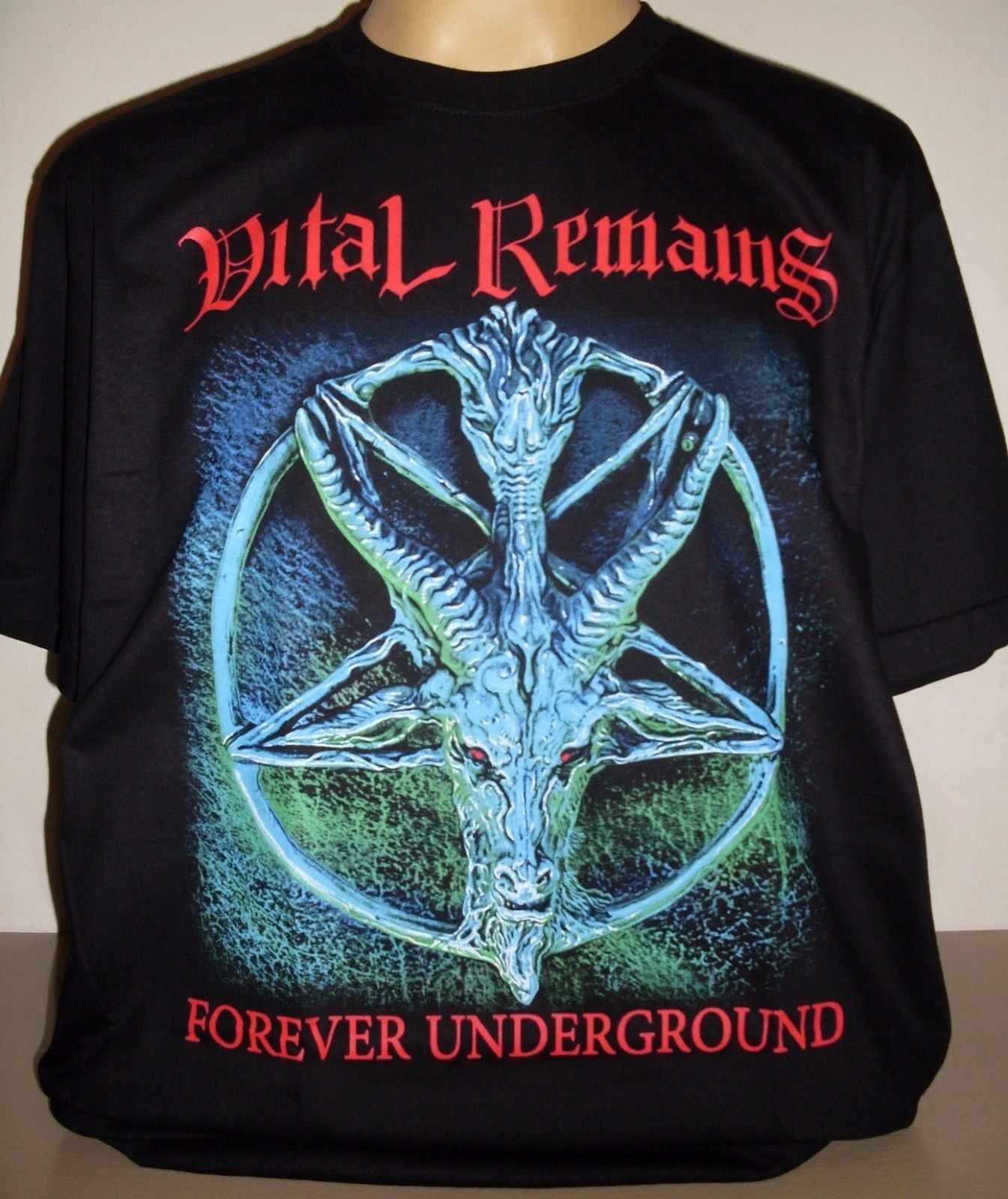 Vital Remains Forever Underground T-Shirt Size S M L XL 2XL 3XL Death Metal Band