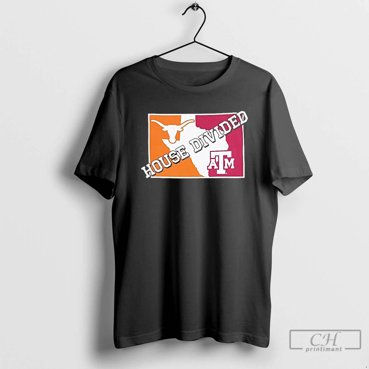 Classic Texas Am Aggies And Longhorns House Divided T Shirts