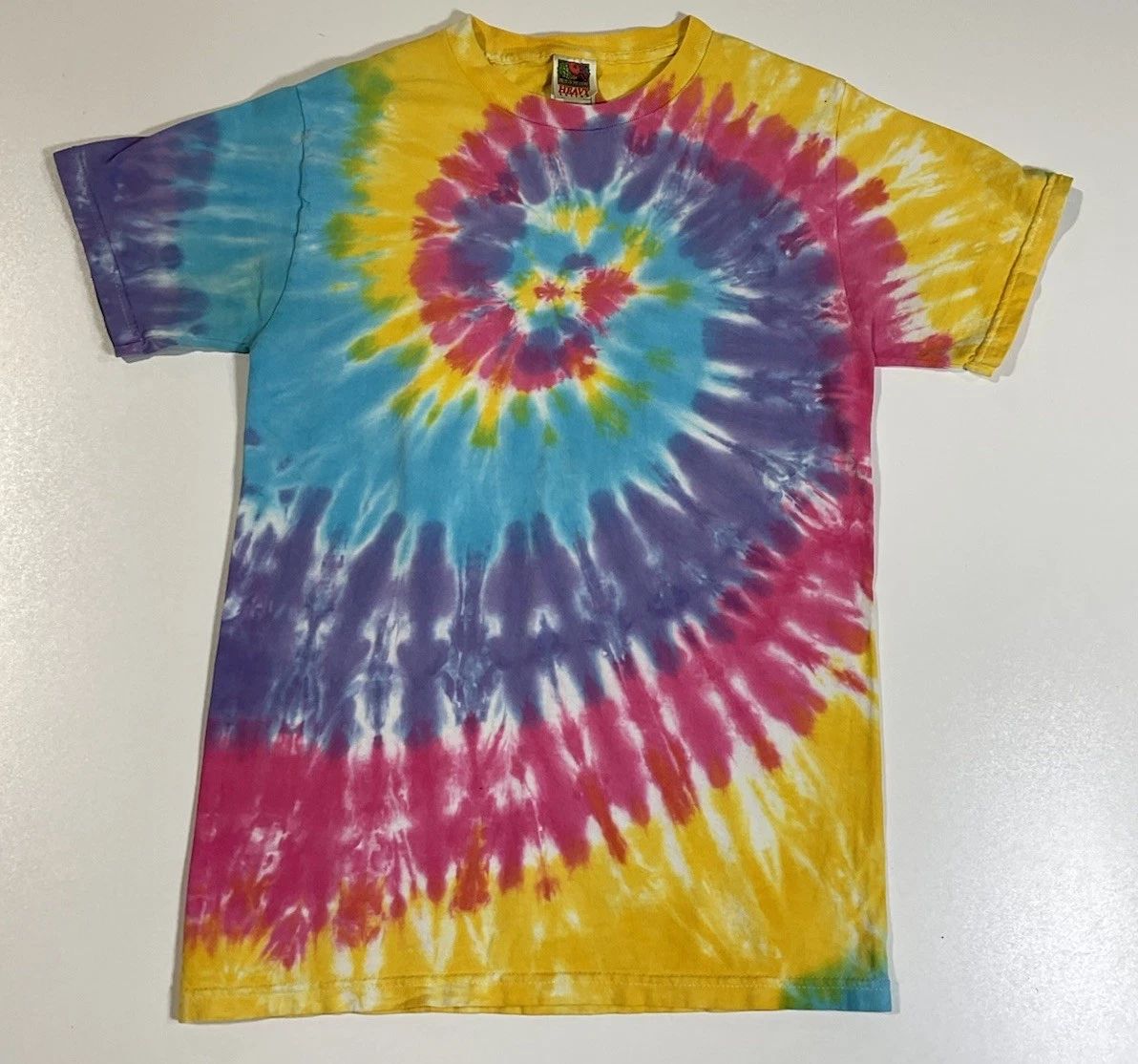 Vintage Fruit Of The Loom T Shirt Sz S Hippie Boho Blank Classic 90s