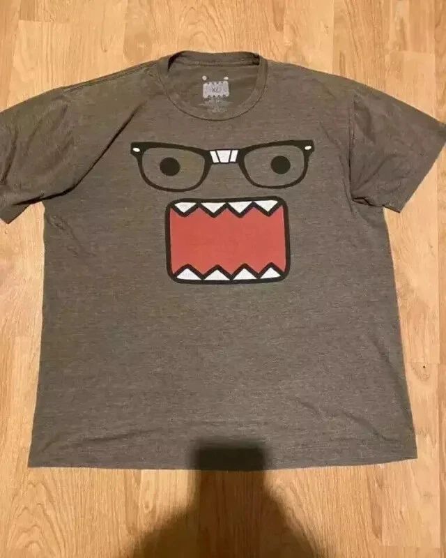 Popular Vintage Domo T shirt Y2K RETRO Men and Women Street wear Domo Kun