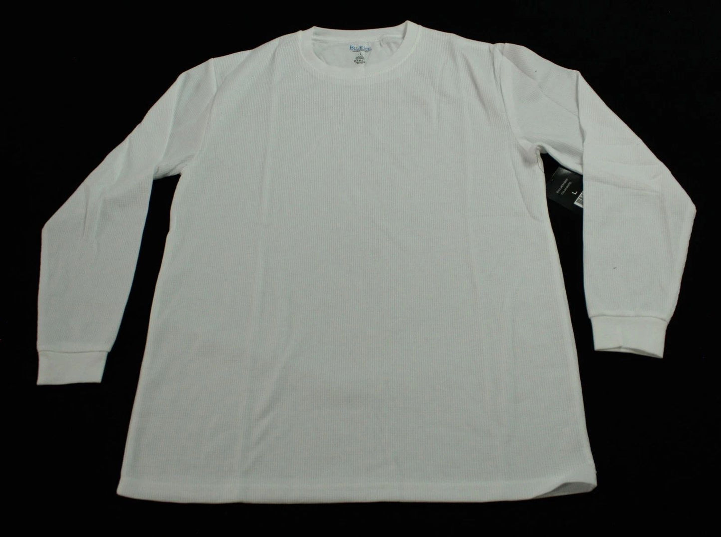 Blue Ice Men's Modern Fit Waffle-Knit Classic Thermal T-Shirt AP2 White Large