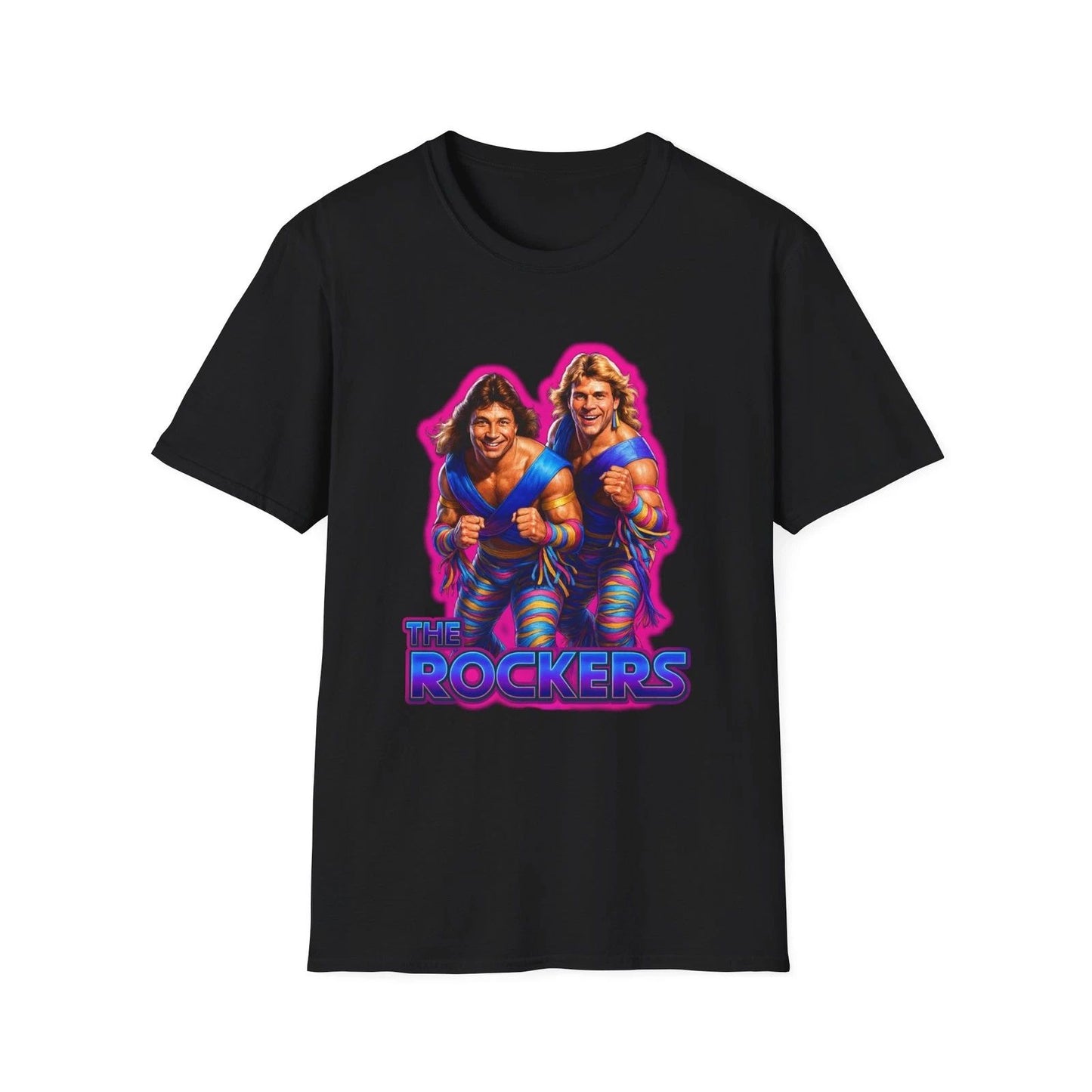 Tag Team Wrestlers The Rockers Unisex Softstyle Shirt, 80s Retro Wrestling Tee,