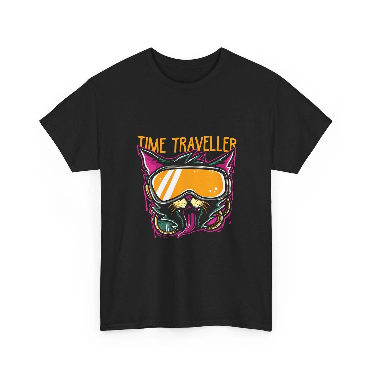 Time Traveller Cat graphic tee | Retro sci-fi helmet design, Cool Style, Cotton