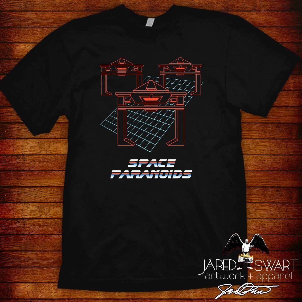 Tron 1982 T-Shirt Space Paranoids S- 5XL (great for gifting w/ blu ray or dvd!)
