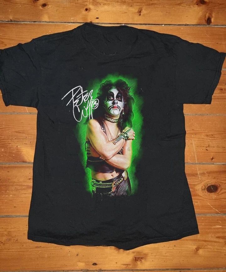Vintage Out of Control Peter Criss Cotton Black S-2345XL Tee Shirt TU585