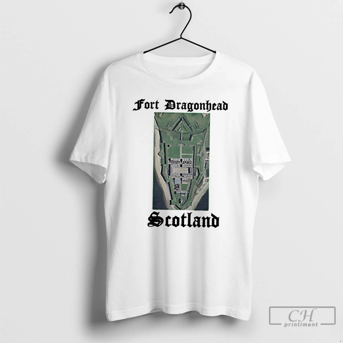 Classic Fort Dragon Head Scotland Logo T Shirts