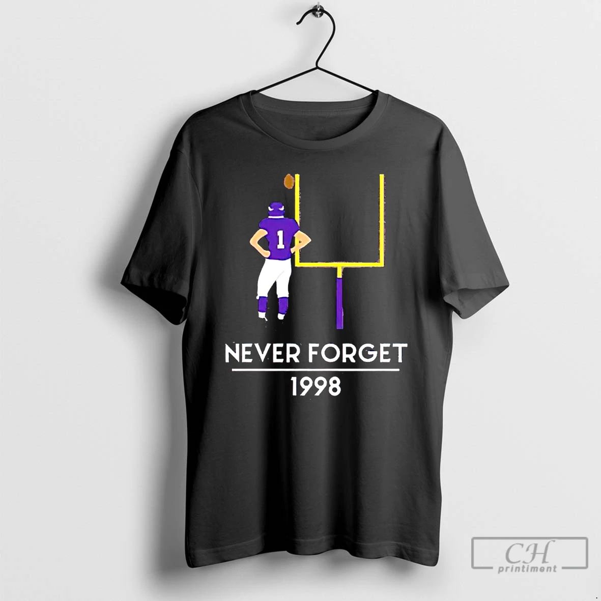 Classic Minnesota Vikings Legend Gary Anderson Never Forget 1998 T Shirts