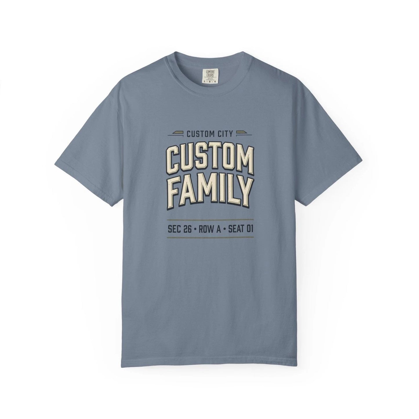 Custom Match Ticket Soccer Shirt | Personalized City Family Football Tee |