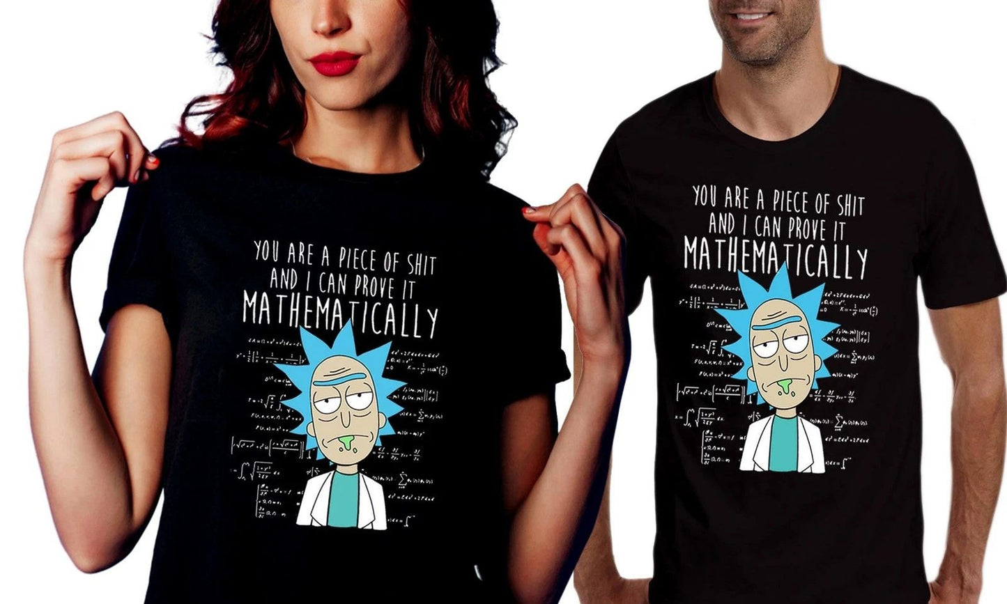 Rick & Morty Unisex Mens Women T Shirt Novelty Top Funny Rude Joke Design Gift