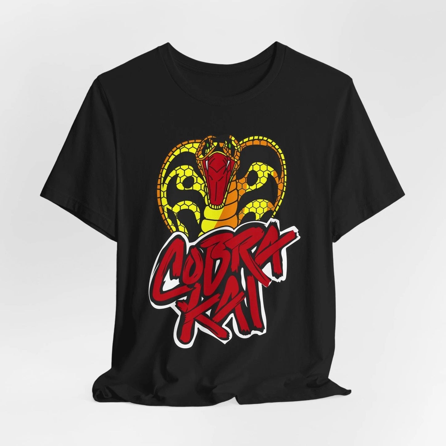 Cobra Snake Graphic Unisex T-Shirt | Bold Cobra Kai Streetwear Aesthetic
