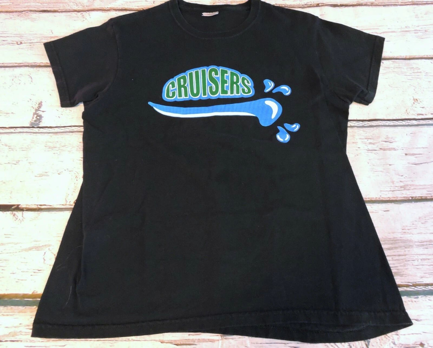 Cruisers Boat Surf Water T Shirt Blue Mens Size Large Gildan