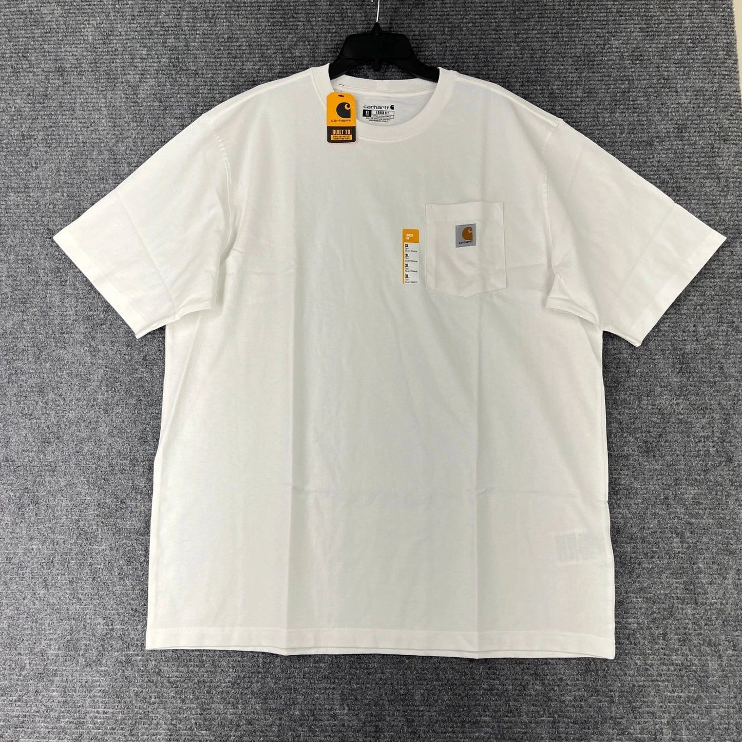 Carhartt Loose Fit Pocket Tee Mens XLT Heavyweight Workwear Durable Cotton White